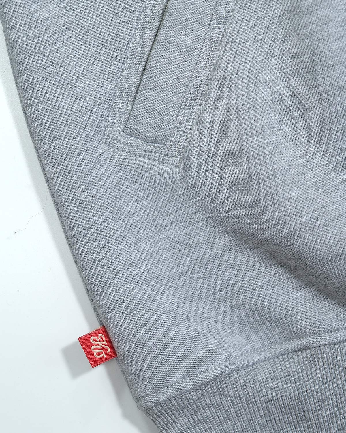 Серое худи на молнии streetwear by OUT FO FAME