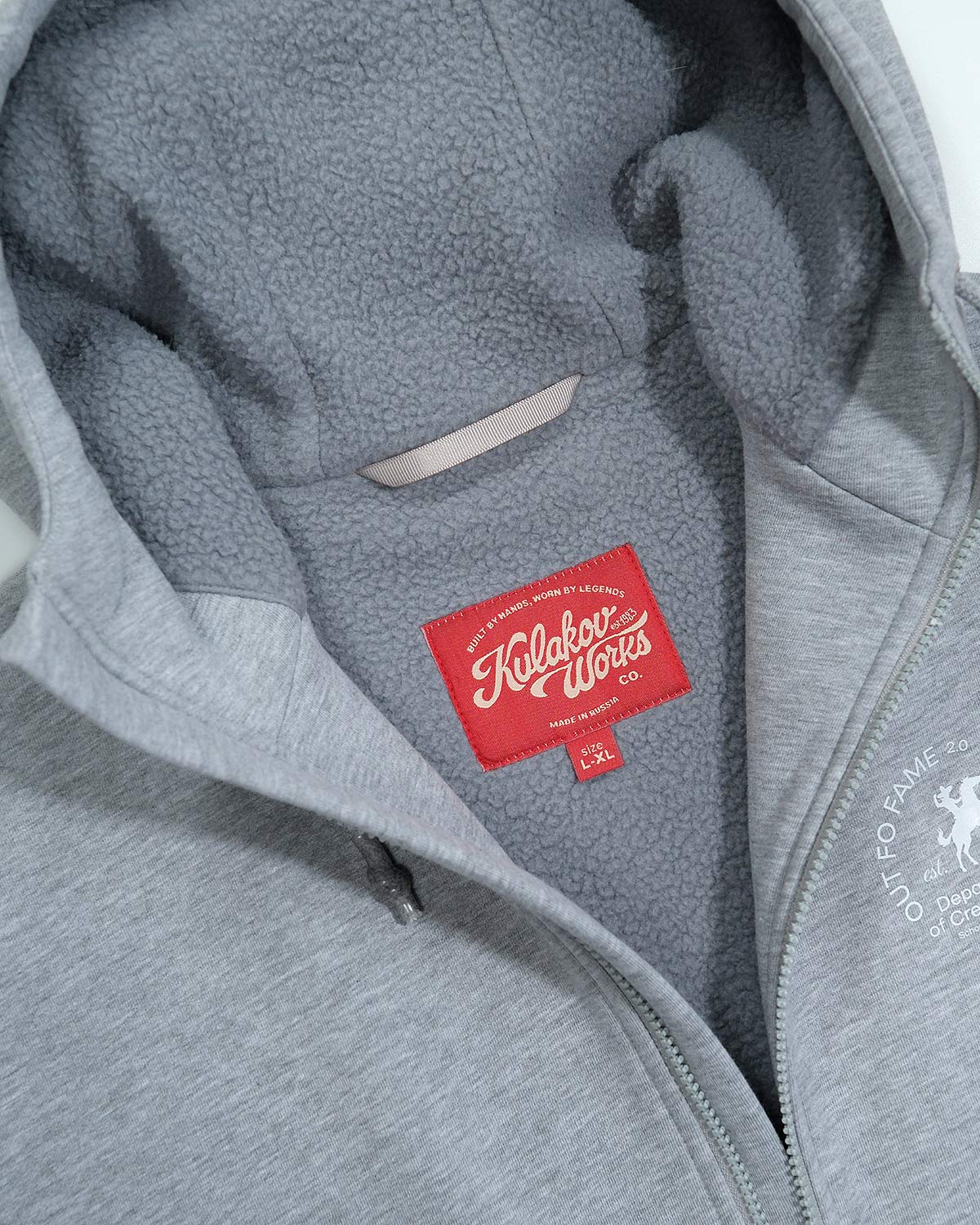 Детали кроя худи CREATIVE GREY