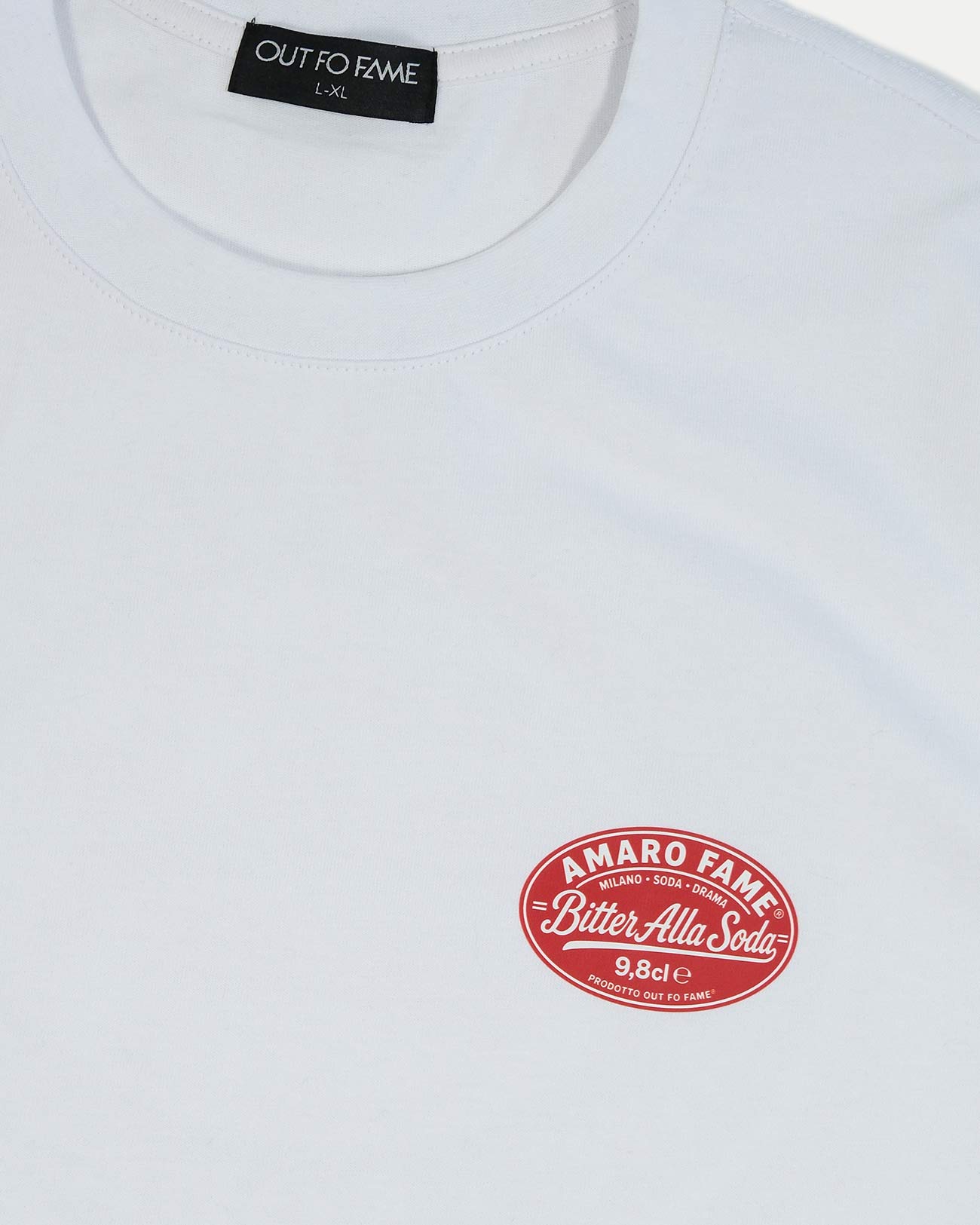 Белая футболка Out Fo Fame из плотного хлопка, крупный back print