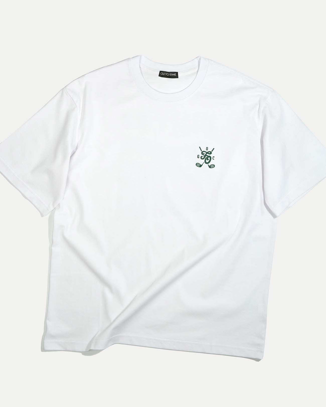 Oversize футболка Links Biarritz OUT FO FAME из хлопка с принтом спереди