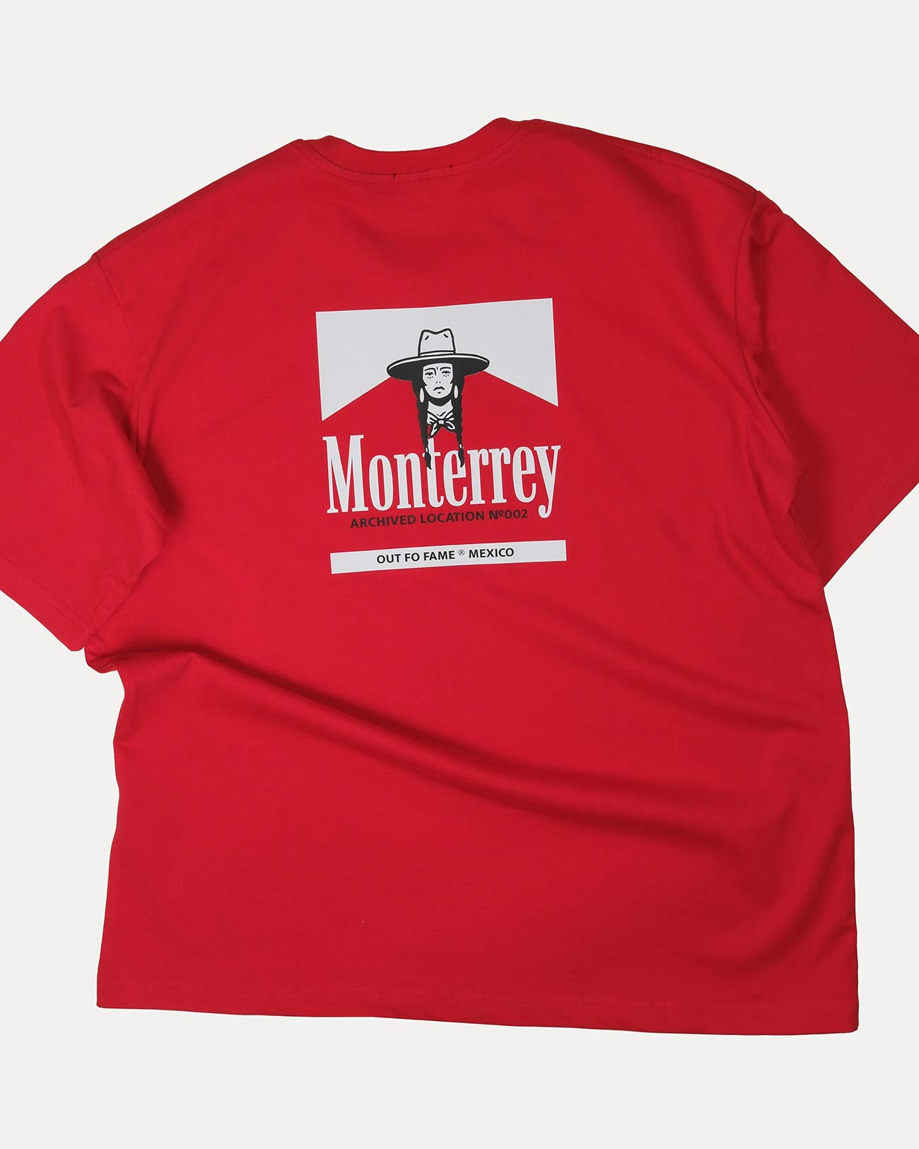 Футболка красная Monterrey в стиле Мальборо
