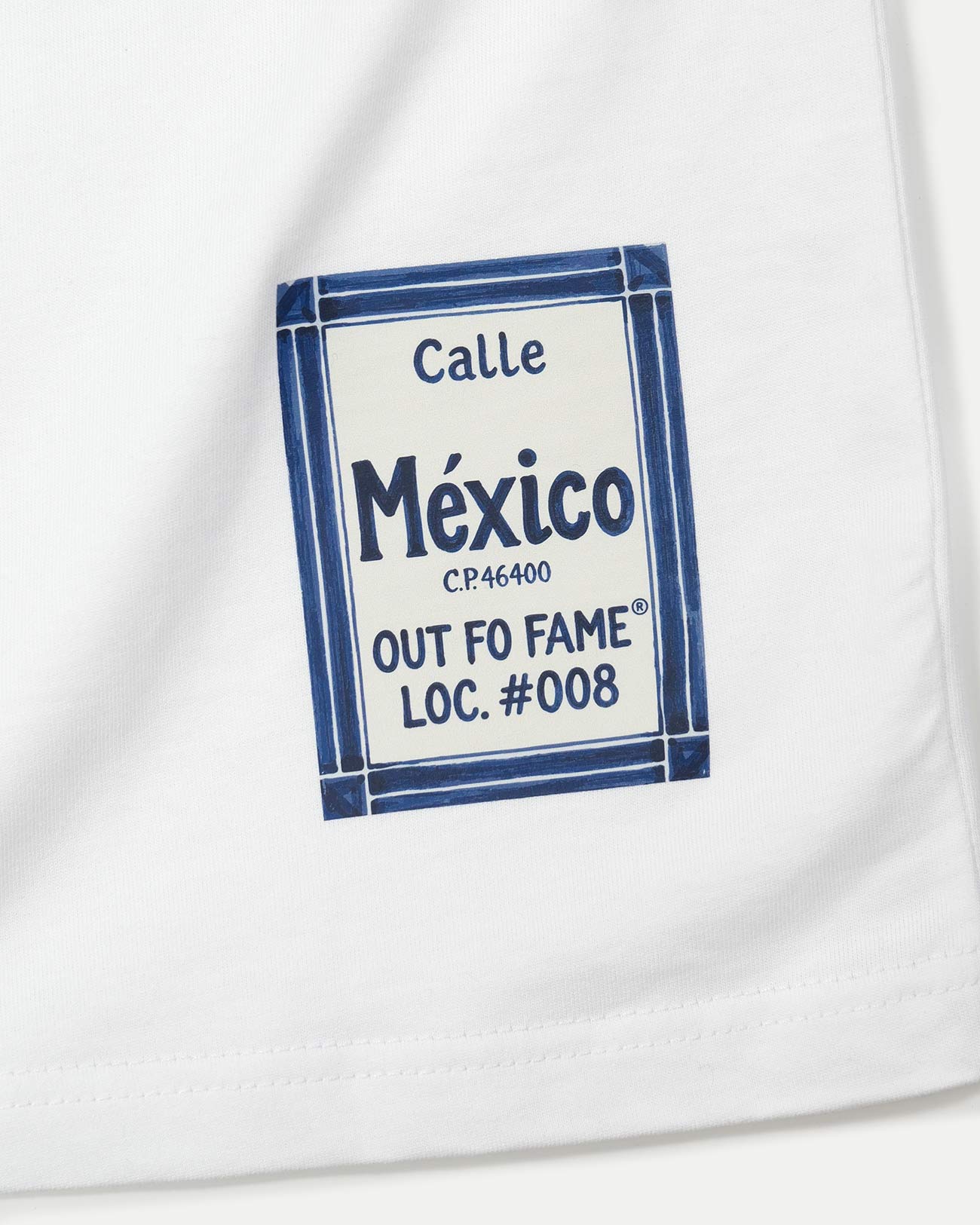 табличка Calle México OUT FO FAME