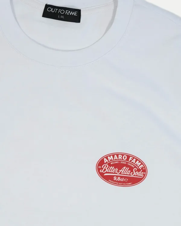 Белая футболка Out Fo Fame из плотного хлопка, крупный back print