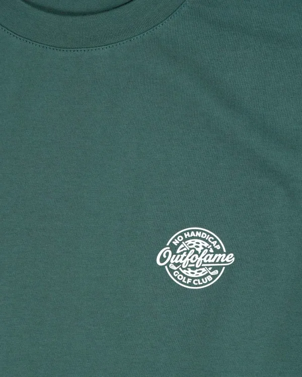 Зелёная хлопковая футболка Out Fo Fame в стиле vintage golf с принтом 19 Hole Green