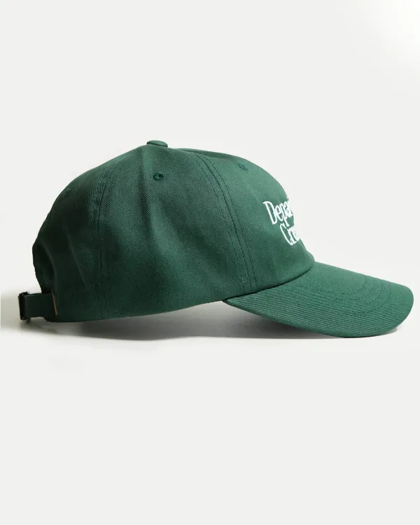 Классическая зелёная бейсболка Dad Hat Creative Risk в стиле streetwear
